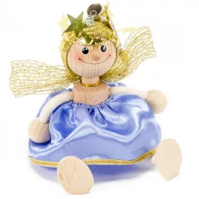 Rugós figura (angyal, lila)