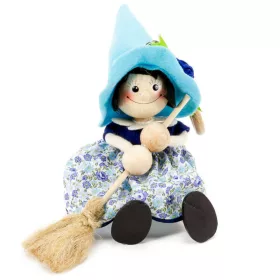 Rugós figura (boszi, kék kalappal)