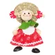 Rugós figura (magyar ruhás lány)
