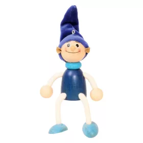 Rugós figura (manó-fiú, kék)
