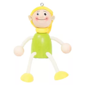 Rugós figura (manó-fiú, sárga)