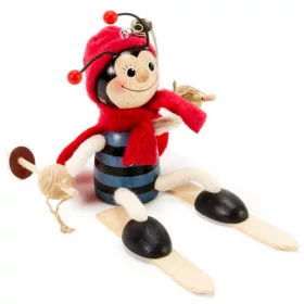 Rugós figura (síelő katica)