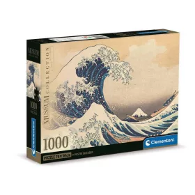   Clementoni- 1000 db-os Múzeum Compact puzzle - Hokusai - A nagy hullám Kanagavánál (39707)