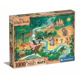   Clementoni Történet Térkép - A Dzsungel Könyve 1000 db-os puzzle (39816 CL)