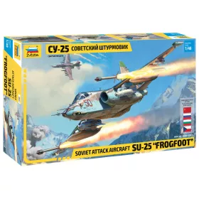 Zvezda SU-25 Frogfoot  1:48 makett repülő (4807)