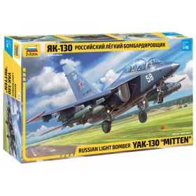   Zvezda YAK-130 Russian Light Bomber  1:48 makett repülő (4818)