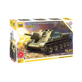   Zvezda SU-122 Soviet Tank Destroyer  1:72 makett harcjármű (5043)