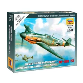   Zvezda Messerschmitt BF-109 F-2  1:144 makett repülő (6116)