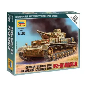   Zvezda German Medium Tank PZ-IV Ausf.D  1:100 makett harcjármű (6151)