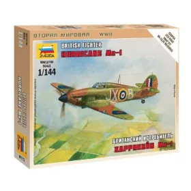   Zvezda British Fighter 'Hurricane Mk-1'  1:144 makett repülő (6173)