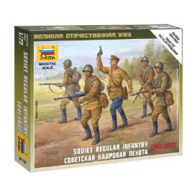   Zvezda Soviet Regular Infantry /1941-42/  makett figura 1:72 (6179)