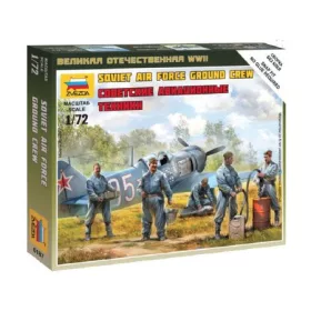   Zvezda Soviet Airforce Ground Crew  makett figura 1:72 (6187)