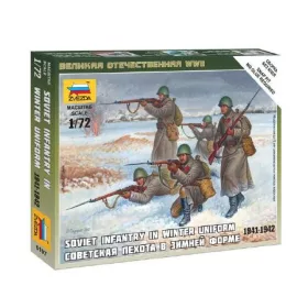   Zvezda Soviet Infantry /Winter uniform/  makett figura 1:72 (6197)