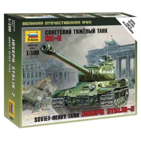   Zvezda IS-2 Stalin Military small set  1:100 makett harcjármű (6201)