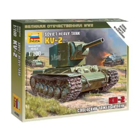 Zvezda Soviet Tank KV-2  1:100 makett harcjármű (6202)