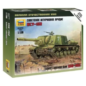   Zvezda Soviet Self-Propelled Gun ISU-152  1:100 makett harcjármű (6207)