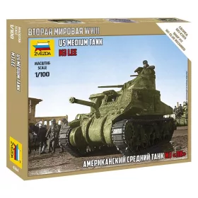 Zvezda M-3 Lee  1:100 makett harcjármű (6264)
