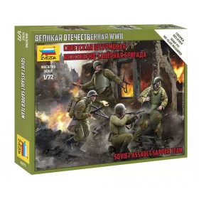   Zvezda Soviet Assault Sapper Team WWII makett figura 1:72 (6271)