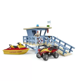   Bruder bworld Lifeguard állomás Quaddal és PWC-vel (62780)