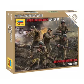 Zvezda US Infantry WWII  makett figura 1:35 (6278)
