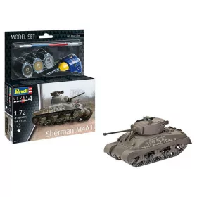   Revell Sherman M4A1 (63290) makett készlet kiegészítőkkel