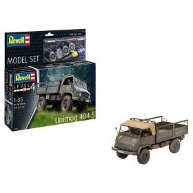   Revell Unimog 404 S (63348) makett készlet kiegészítőkkel