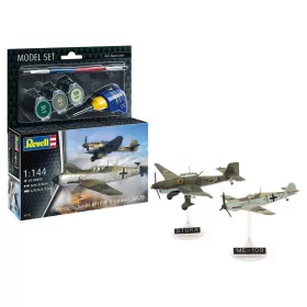   Revell Messerschmitt Bf109E  Ju87B Stuka (63770) makett készlet kiegészítőkkel
