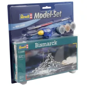   Revell Bismarck 1:1200 makett készlet festékkel, ragasztóval (65802)