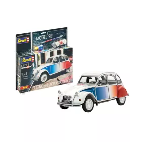   Revell Citroen 2 CV Coccorico 1:24 makett készlet festékkel, ragasztóval (67653)