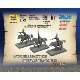   Zvezda Russian Dragoons Historic Miniatures  makett figura 1:72 (6811)
