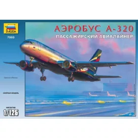Zvezda Airbus A-320  1:144 makett repülő (7003)