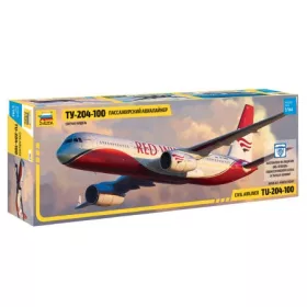   Zvezda Tupoljev TU 204/100 makett  1:144 makett repülő (7023)