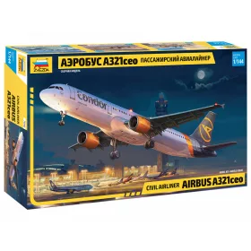 Zvezda Airbus A321 CEO  1:144 makett repülő (7040)