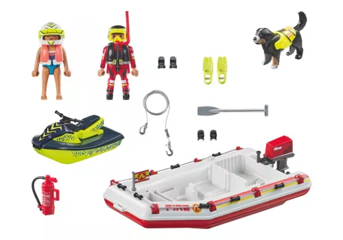 Tűzoltócsónak aqua scooterrel 71464