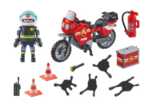 Motoros tűzoltó olajfoltokkal 71466