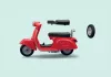 60-as évekbeli Vespa garázs 71620