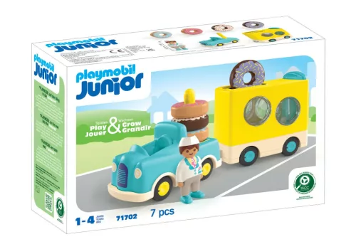 JUNIOR Fánkos autó rakodó és szortírozó funkcióval 71702