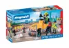 Útépítés úthengerrel és földmérővel 71751