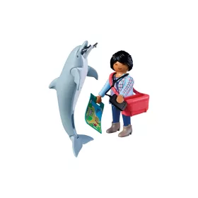 Állatkert: Delfin és látogató 72091