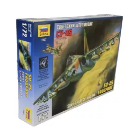   Zvezda Soviet Attack Aircraft SU-25 Frogfoot  1:72 makett repülő (7227)