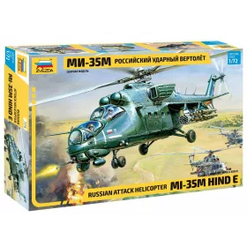   Zvezda Mil Mi-35 Soviet Helicopter  1:72 makett helikopter (7276)