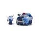 Super Wings Paul figura rendőrségi elfogó járművel (730841)