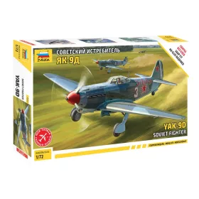 Zvezda YAK-9 Soviet fighter  1:72 makett repülő (7313)