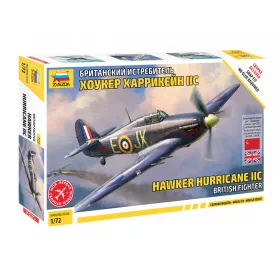 Zvezda Hawker Hurricane Mk II C  1:72 makett repülő (7322)