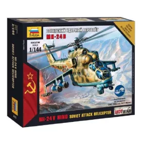   Zvezda Mil-24 VP Mini kits modern makett  1:72 makett helikopter (7403)