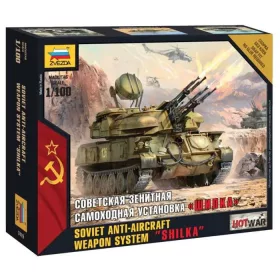   Zvezda Shilka Mini kits Modern  1:100 makett harcjármű (7419)