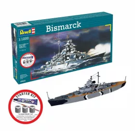 Revell - Starter Kit Bismarck (75802) makett hajó