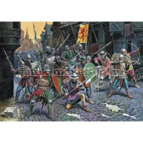  Zvezda French Infantry Of The 100 Years War  makett figura 1:72 (8053)