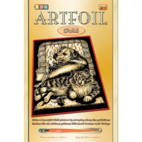 Mammut Kutya,Cica, arany képkarcoló