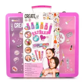   Canenco Create It! Make-Up szett neon és csillámló színekkel, fém bőröndben